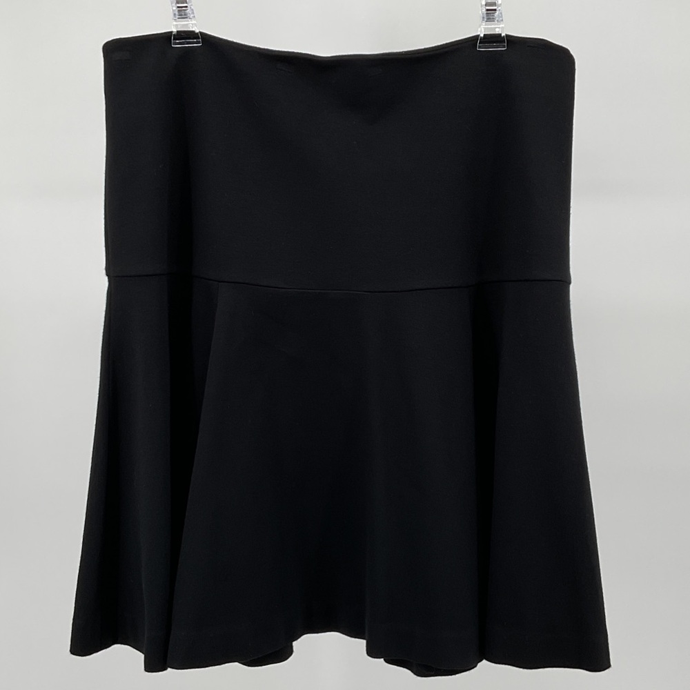 Lauren Ralph Lauren Black Circle & Skater Skirt Size 8 Lined Side Zip
